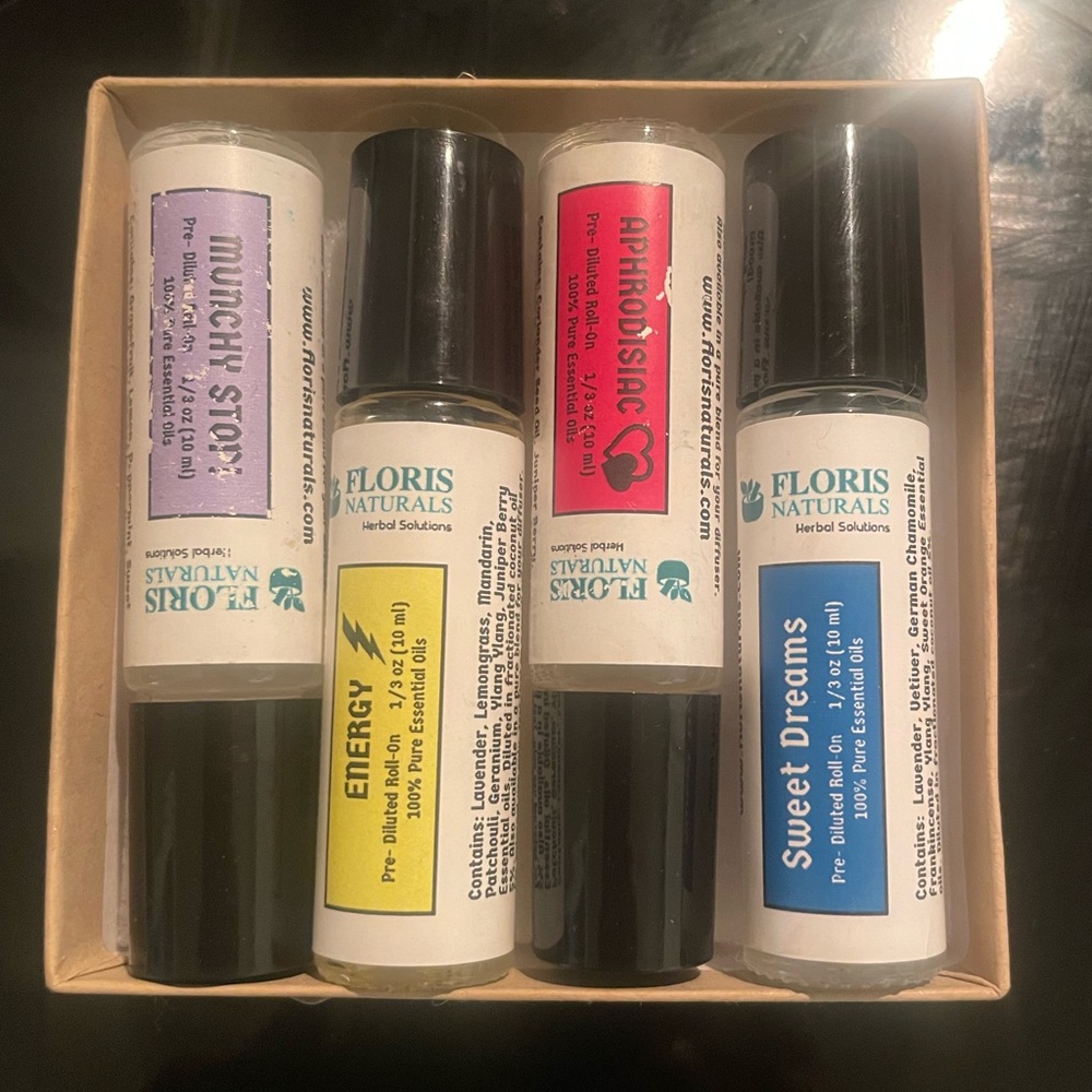 Essential Oil Roll-On set of 4